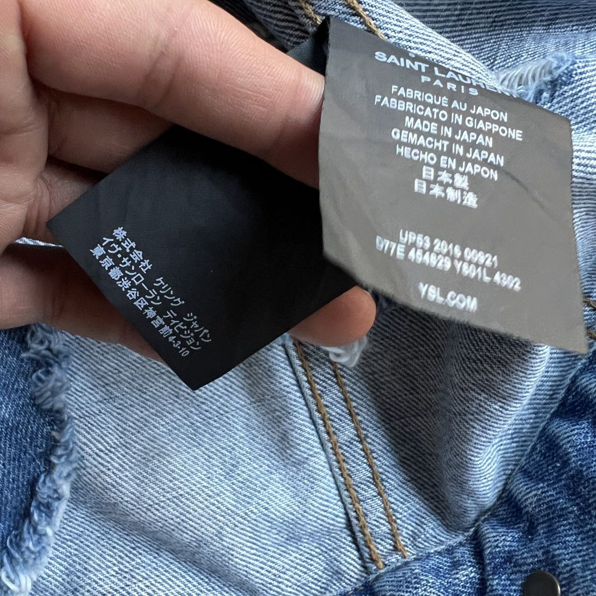 Saint Laurent Paris Hedi era Saint Laurent Denim Jacket Size US S / EU 44-46 / 1 - 5 Thumbnail