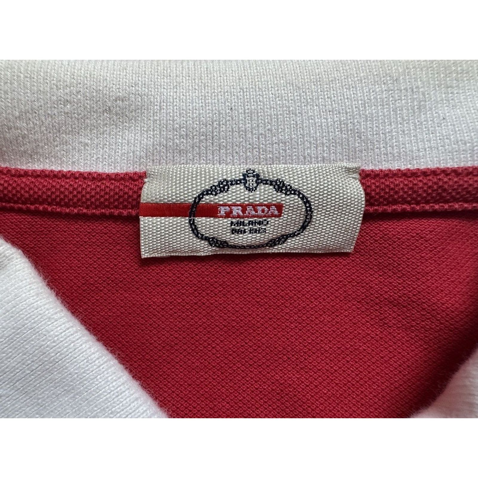 Prada Vintage Prada Embroidered Rhino Polo t-shirt Size US L / EU 52-54 / 3 - 5 Thumbnail