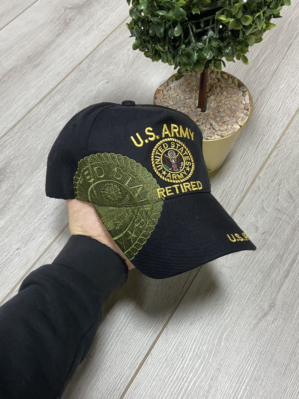 Vintage USA army retired vintage big logo cap Size ONE SIZE - 1 Thumbnail