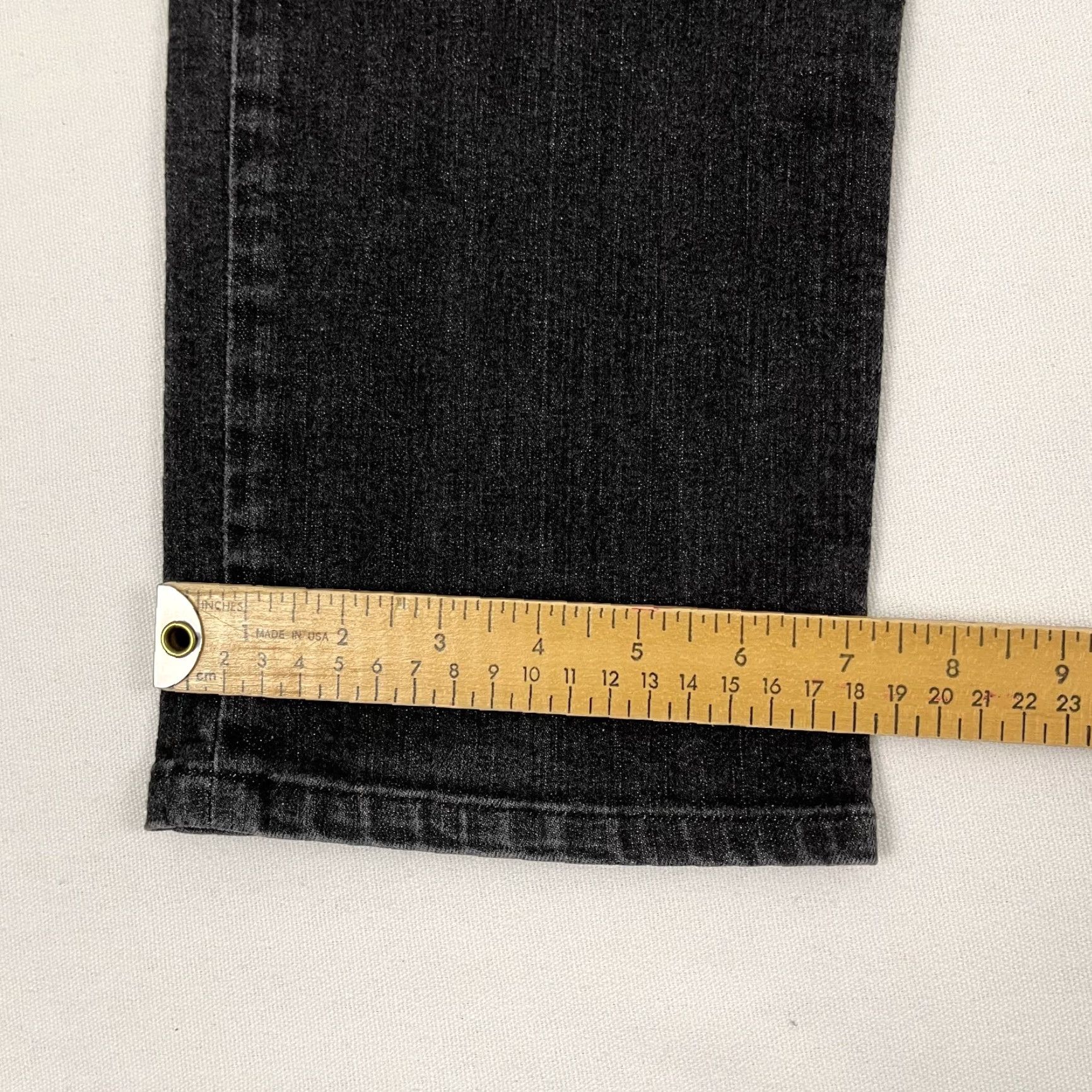 Vintage Dearborn Jeans Mens 33 x 28 Slim Straight Washed Gray Stretch USA Size US 33 - 7 Thumbnail