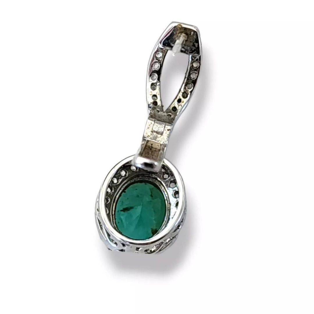 Other Green Sakota Emerald 925 Sterling Silver Drop Earrings Size ONE SIZE - 4 Thumbnail