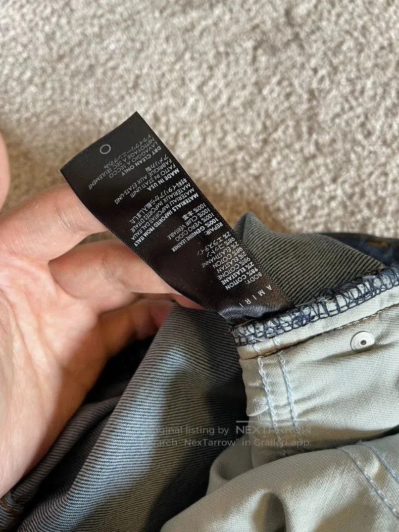 Amiri Amiri Distressed Denim Jeans Early. Size US 32 / EU 48 - 6 Thumbnail