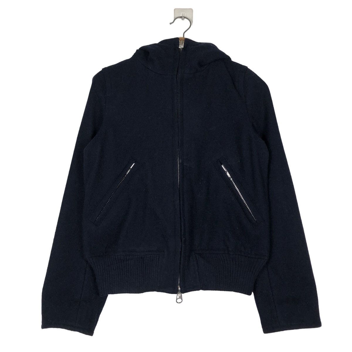 Issey Miyake 🔥Cropped Wool Biker Jacket Sunaokuwahara Issey Miyake Size US M / EU 48-50 / 2 - 1 Thumbnail