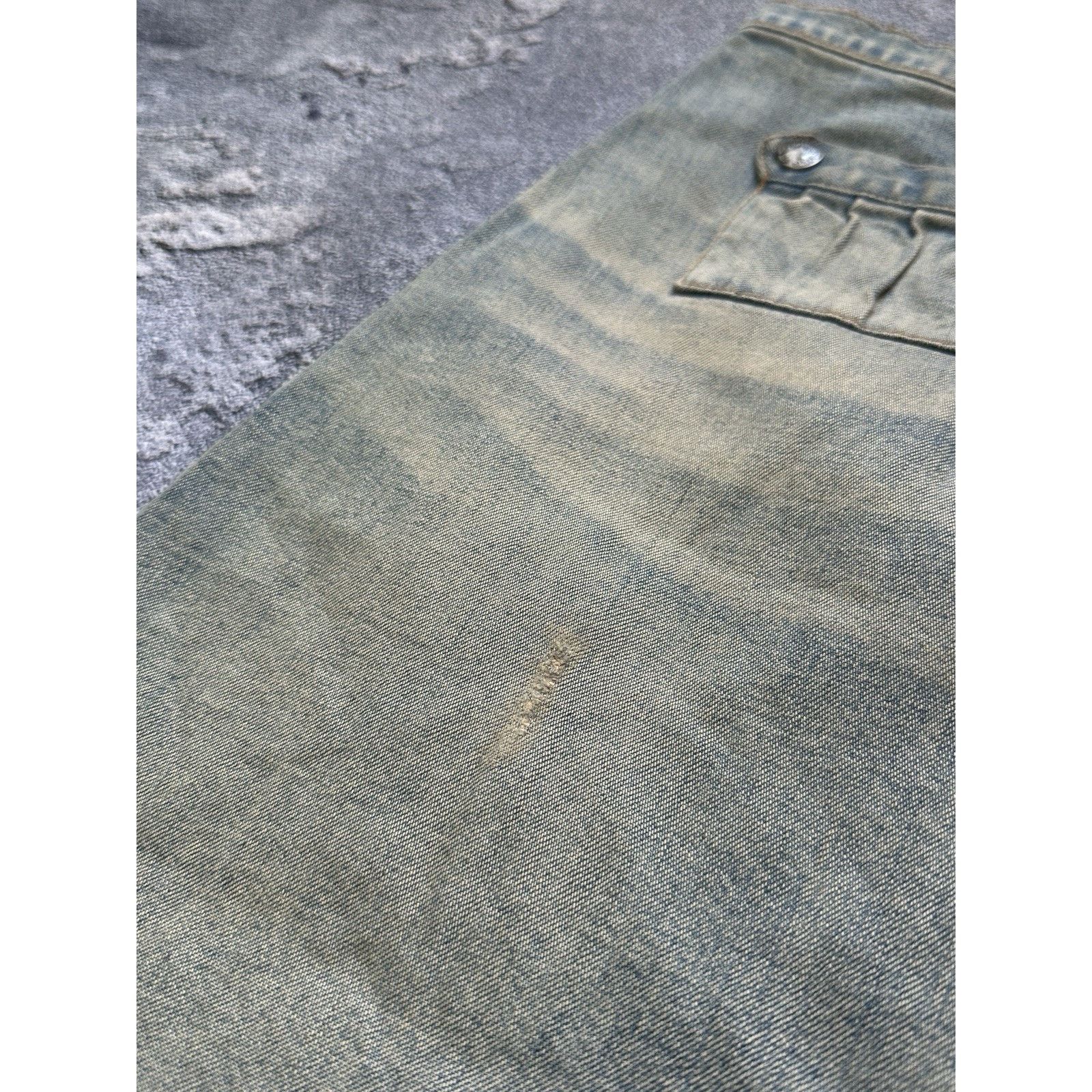 Dolce & Gabbana Vintage 90’s Dolce & Gabbana Y2k Wash Denim Pocket Skirt Size 29" - 10 Thumbnail