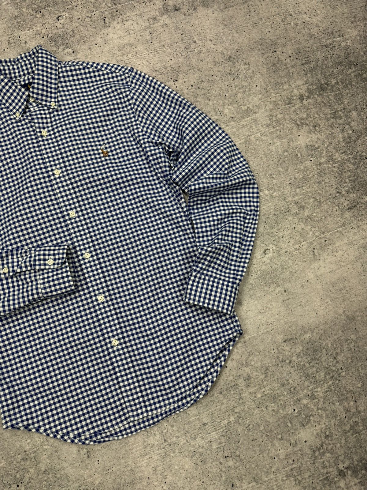 Polo Ralph Lauren × Vintage Vintage Polo Ralph Lauren Y2K Blue Casual Button Ups Shirt Size US S / EU 44-46 / 1 - 3 Thumbnail