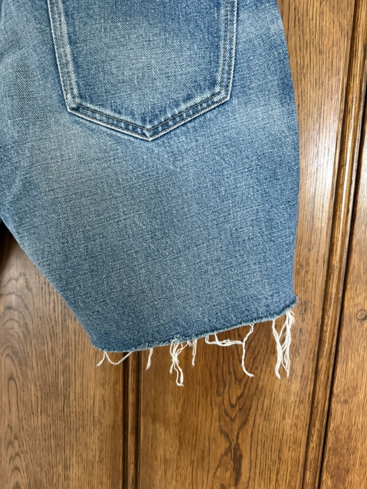 Celine $990 ss24 Celine zuma wash wesley jean denim shorts 28 Hedi Size US 28 / EU 44 - 18 Thumbnail