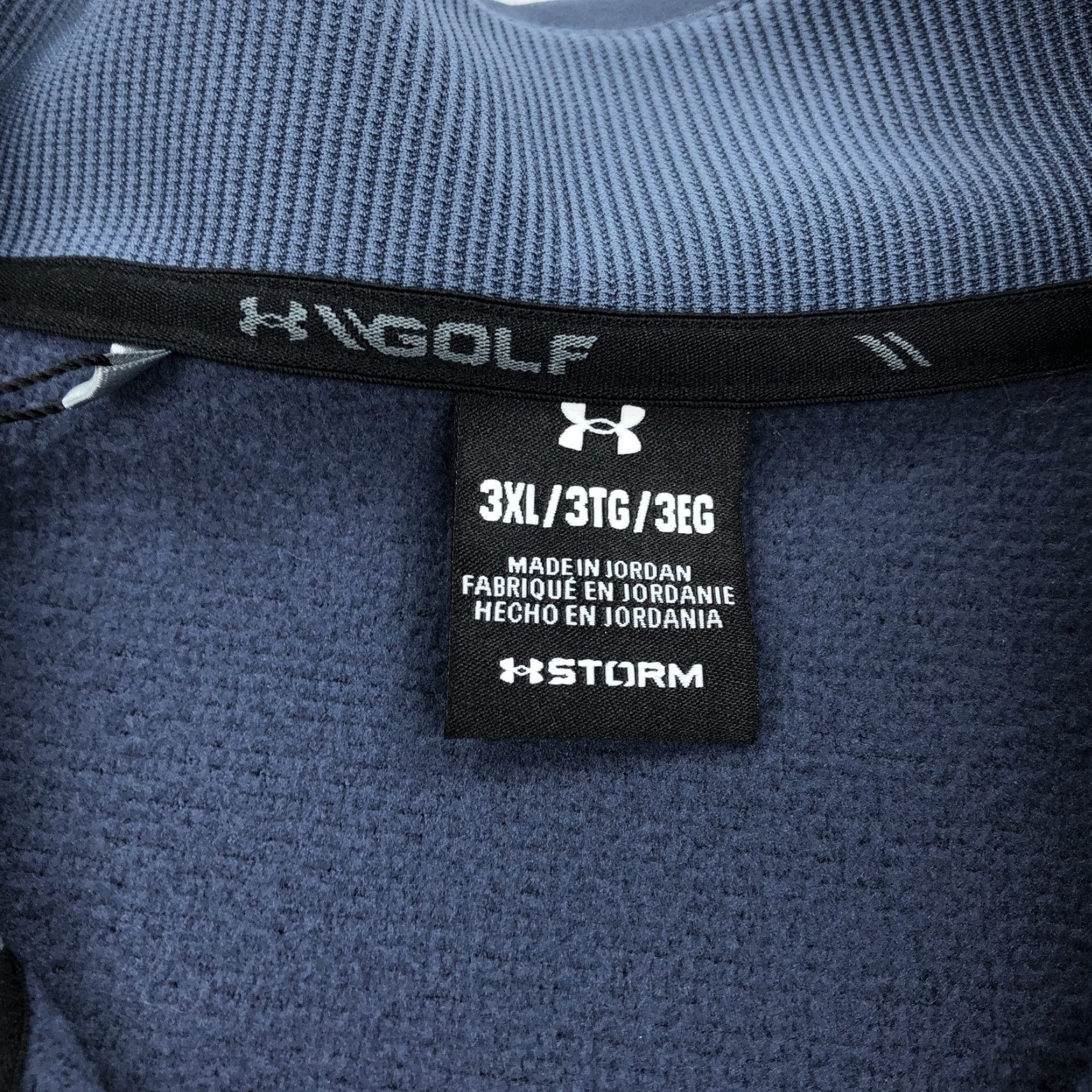 Under Armour Under Armour UA Storm SweaterFleece Pullover 3XL Men’s Blue Golf Mock Neck Shirt Size US XXL / EU 58 / 5 - 5 Thumbnail