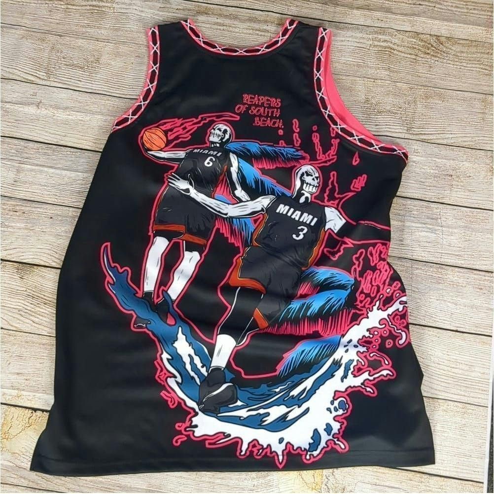 Other Brand X draper of South beach Miami basketball jersey sz. XL Size US XL / EU 56 / 4 - 5 Thumbnail
