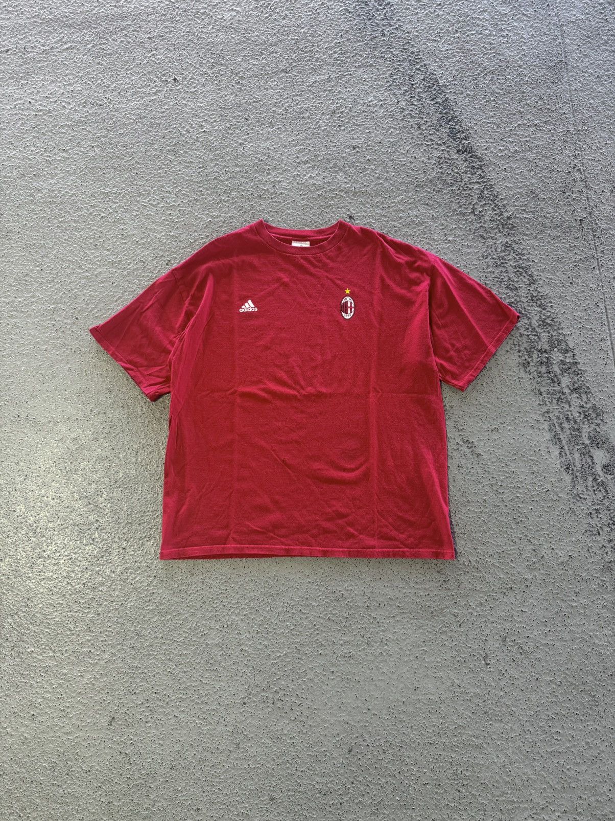 Adidas 2000S AC MILAN ADIDAS SOCCER FUTBOL T SHIRT XL ITALY Size US XL / EU 56 / 4 - 4 Thumbnail