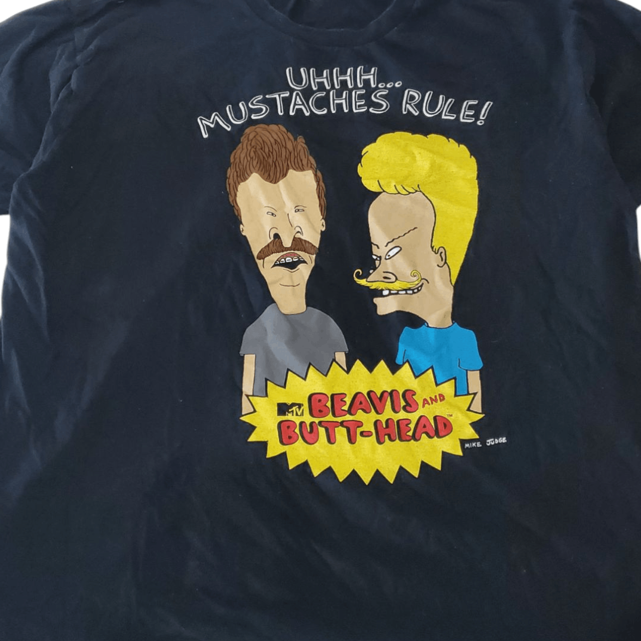 Vintage Beavis and Butthead Mustache T-Shirt Size US XL / EU 56 / 4 - 2 Thumbnail