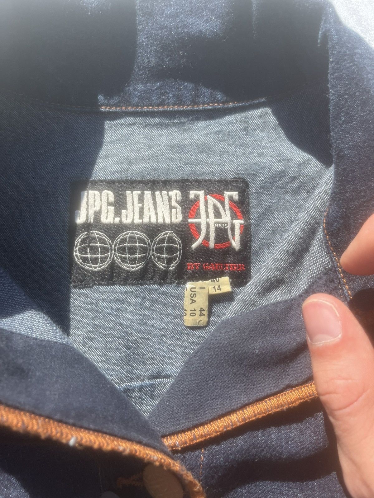 Jean Paul Gaultier Jean Paul Gaultier Navy Brut Denim Jacket - Small Size S / US 4 / IT 40 - 8 Thumbnail