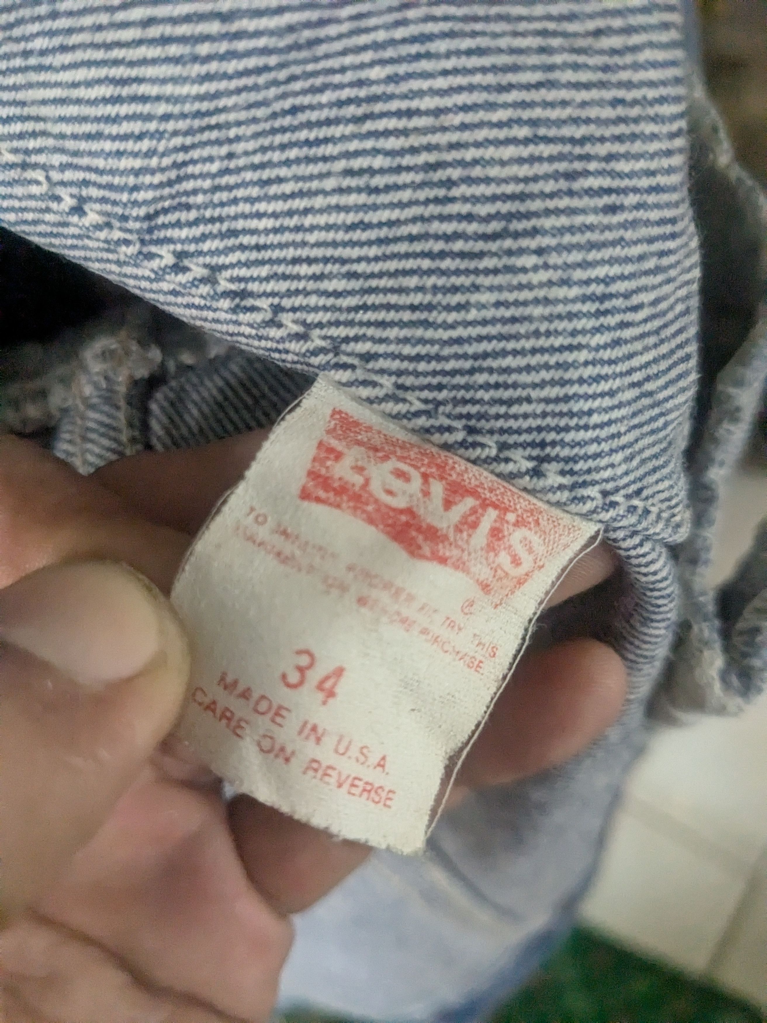 Levi's Vintage Clothing Levis denim trucker jacket 80's made in USA vintage Size US S / EU 44-46 / 1 - 4 Thumbnail