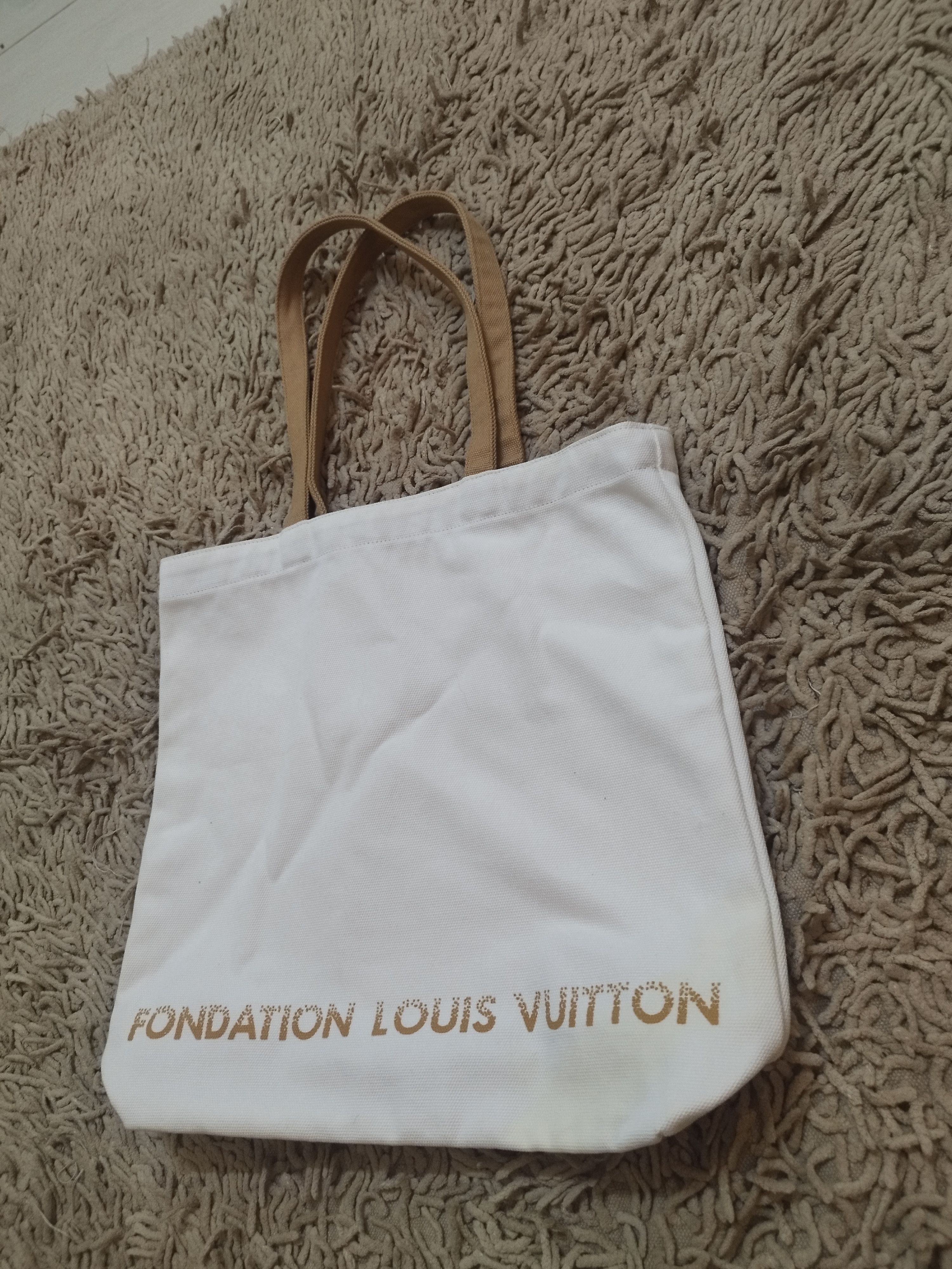 Louis Vuitton Louis Vuitton Foundation Canvas Cotton 100 Tote Bag ! Size ONE SIZE - 6 Thumbnail