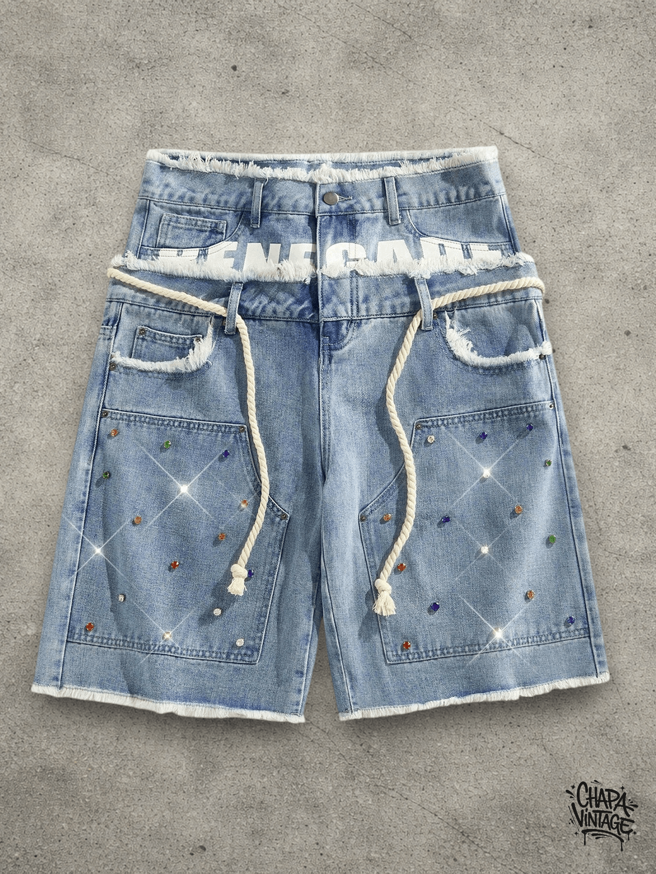 Jean Double waistband shorts Size US 32 / EU 48 - 1 Thumbnail
