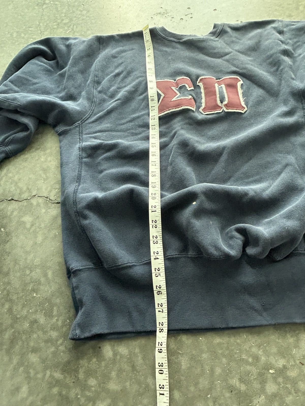 Champion Vintage 80s Champion Reverse Weave Fraternity Faded Worn In Size US XL / EU 56 / 4 - 10 Thumbnail