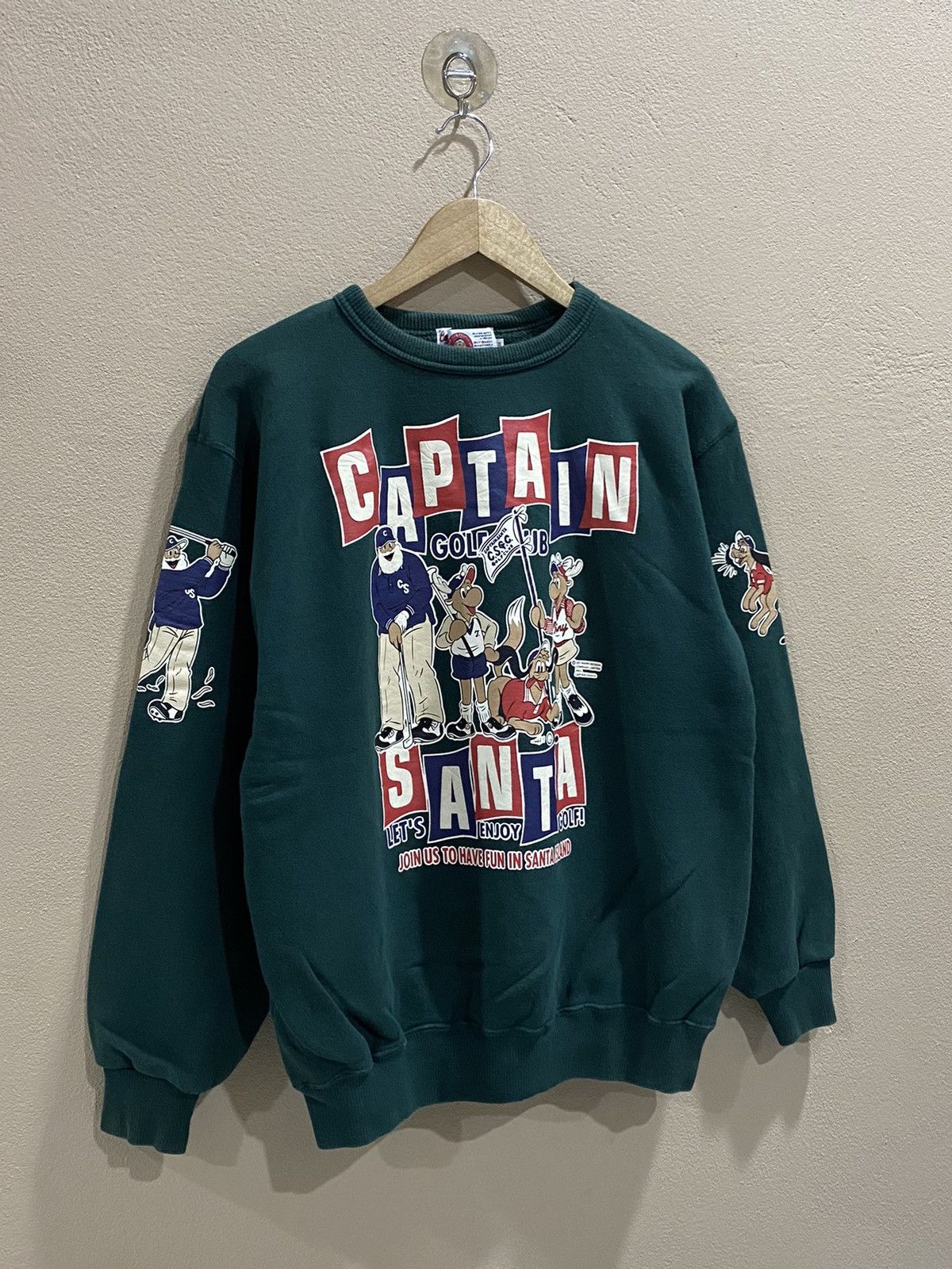 Cartoon Network × Vintage RARE VINTAGE CAPTAIN SANTA NICE DESIGN SWEATSHIRT Size US L / EU 52-54 / 3 - 4 Thumbnail