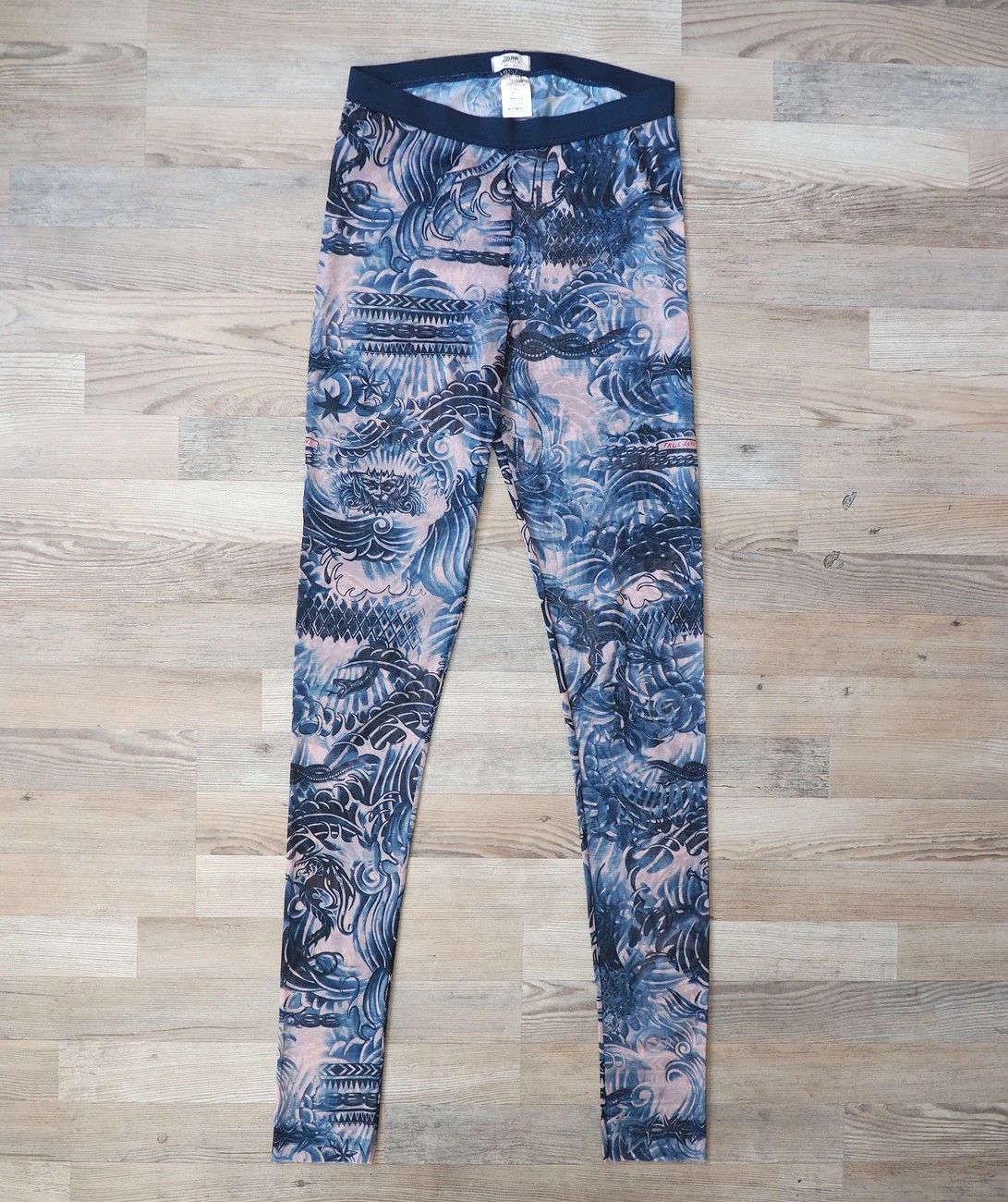 Jean Paul Gaultier Jean Paul Gaultier x Lindex mesh tattoo y2k leggings grunge Size 30" / US 8 / IT 44 - 1 Thumbnail