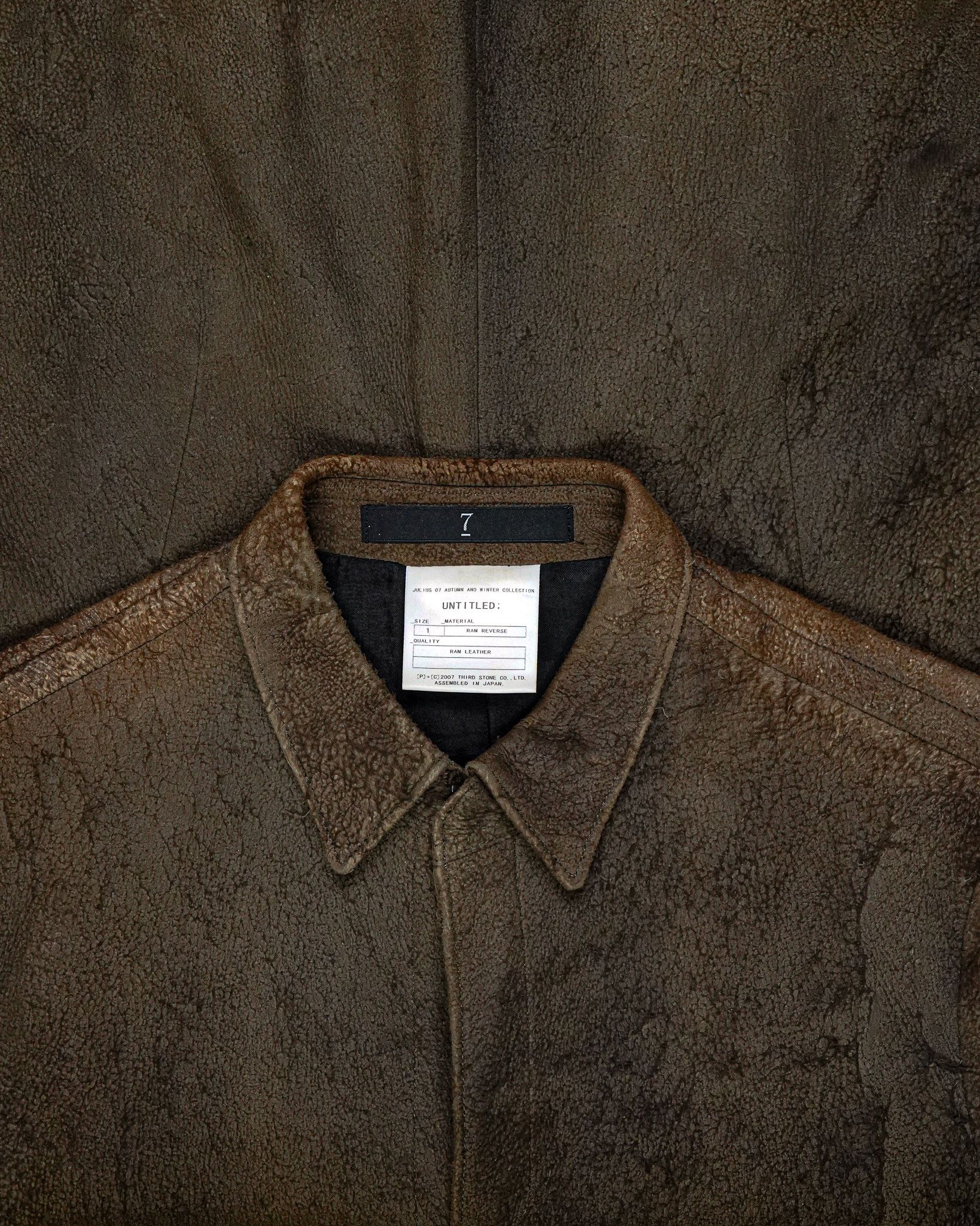 Julius Julius Distressed Ram Leather Jacket - AW07 "Untitled" Size US S / EU 44-46 / 1 - 3 Thumbnail