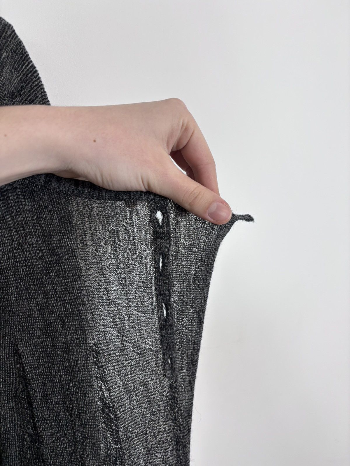 Transit Transit Par Such Women’s Avant Garde Gray Wool Ruffle Dress Size M / US 6-8 / IT 42-44 - 15 Thumbnail
