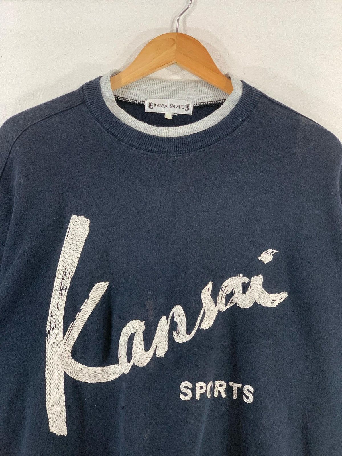 Japanese Brand × Kansai Yamamoto × Vintage Vintage Kansai Yamamoto Sweatshirt Big Logo Spellout Size US XL / EU 56 / 4 - 3 Thumbnail