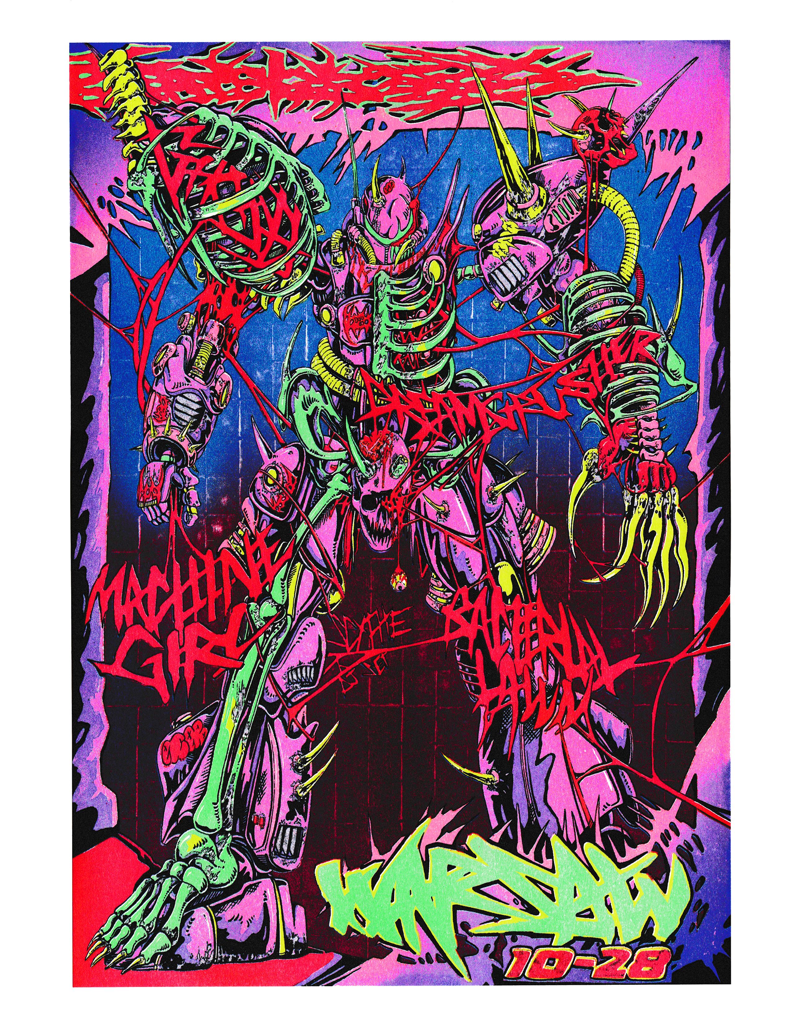 Band Tees Gomzé Machine Girl Flyer Print Size ONE SIZE - 1 Preview