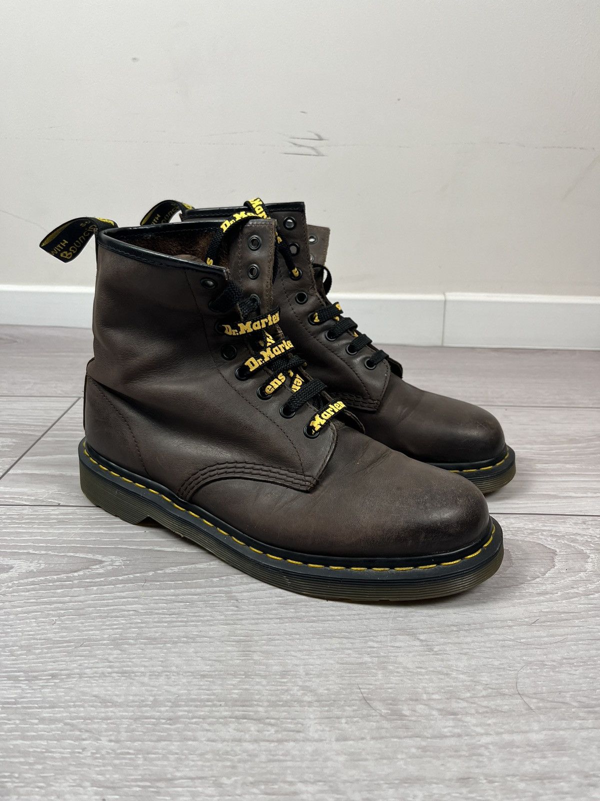 Dr. Martens Dr.Martens Brown Leather Hi Top Boots 10 US Size US 10 / EU 43 - 4 Thumbnail