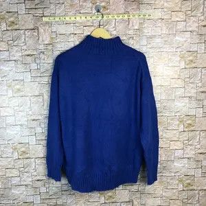 GU × Homespun Knitwear GU Blue plain Knitwear #A655 Size M / US 6-8 / IT 42-44 - 1 Thumbnail