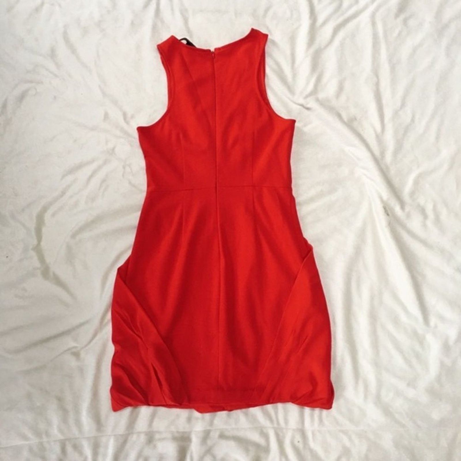 Other Cynthia Steffe Red Draped Sleeveless Mini Dress | Sz 4 Size S / US 4 / IT 40 - 6 Thumbnail