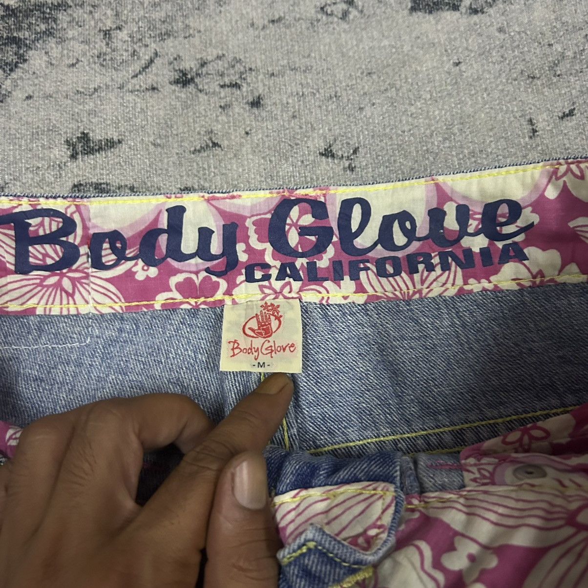 Body Glove Vintage Body Glove Flower Motive Denim Jeans Size 30" / US 8 / IT 44 - 4 Thumbnail