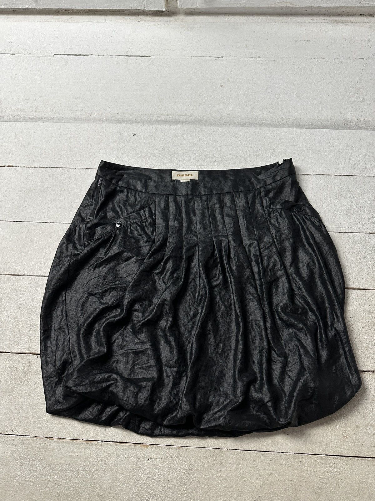 Diesel SEXY🚨 DIESEL Y2K AVANT GARDE MESH MINI SKIRT Size 29" - 1 Thumbnail