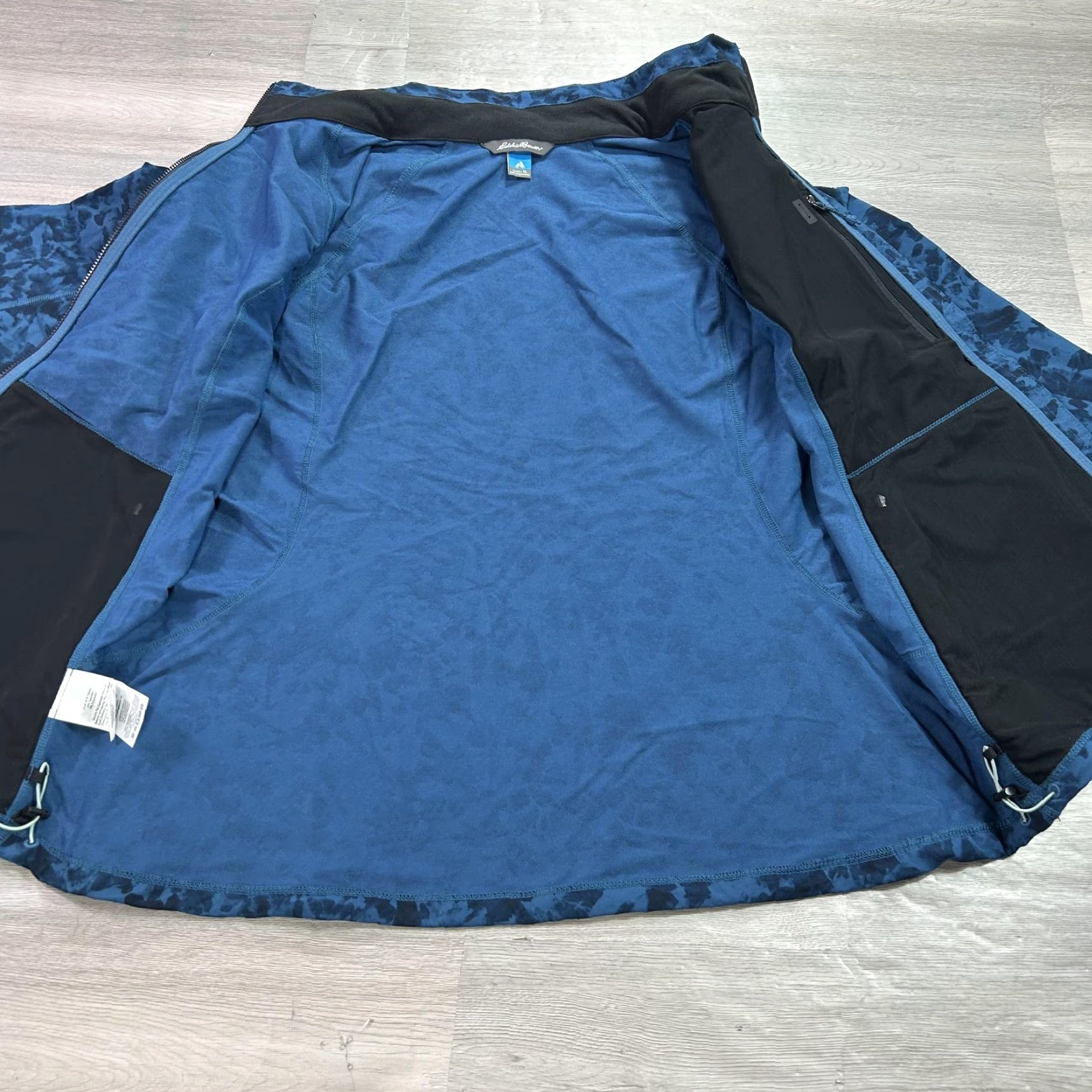 Eddie Bauer Eddie Bauer First Ascent Jacket Womens XL Blue Camo Softshell Zip Stretch Size XL / US 12-14 / IT 48-50 - 3 Thumbnail