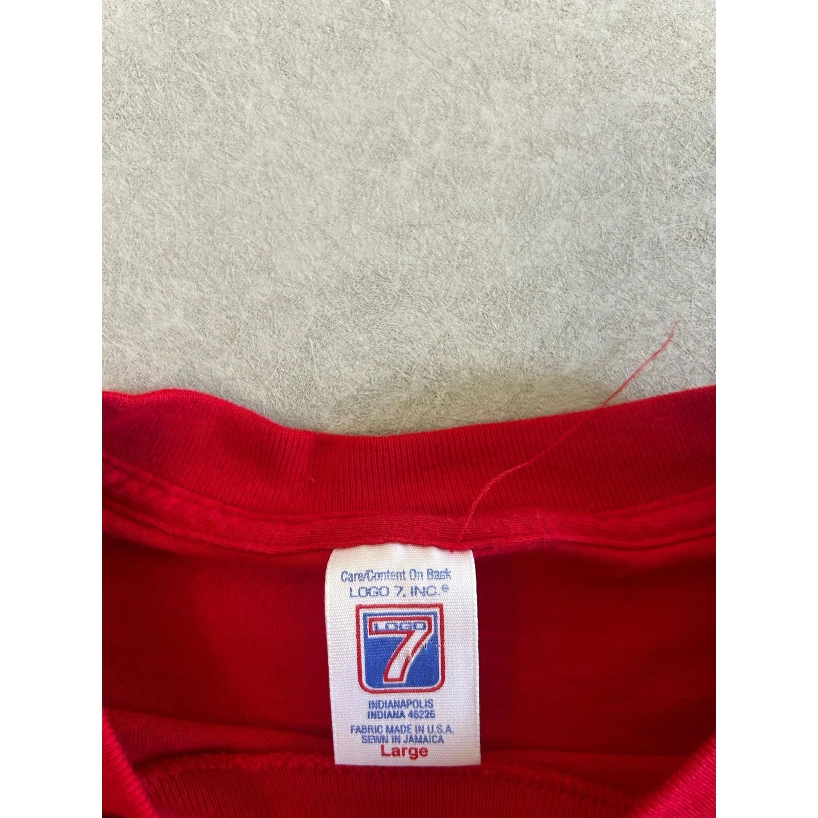 Logo 7 90s Vintage Kansas City Chiefs Script Oval Red T Shirt -L Size US L / EU 52-54 / 3 - 4 Thumbnail