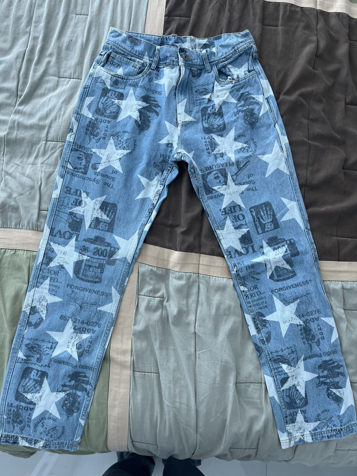 Pleasures PLEASURES STAR PRINT DENIM Size US 32 / EU 48 - 2 Thumbnail
