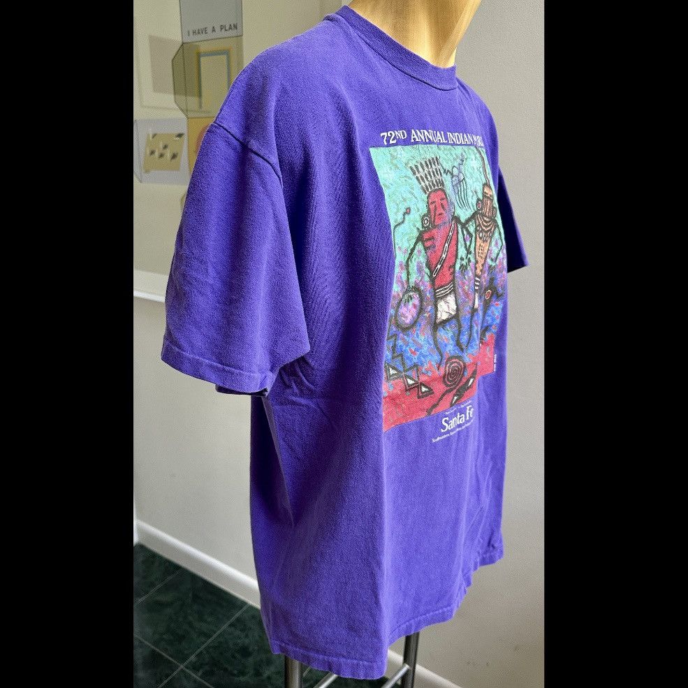 Hanes VINTAGE 1993 INDIAN MARKET SANTA FE NM NEW MEXICO TSHIRT Size US XL / EU 56 / 4 - 5 Thumbnail