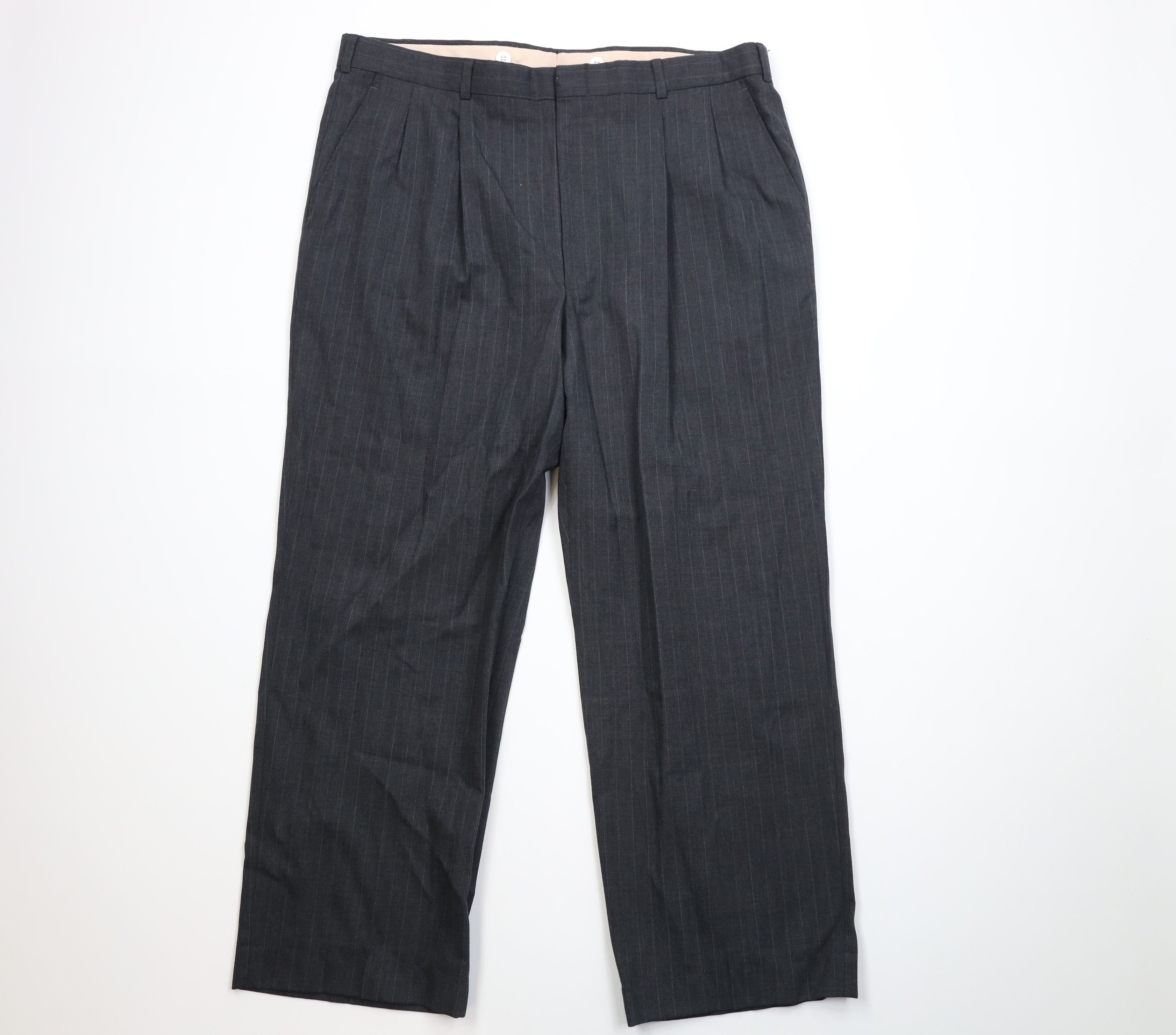 Vintage Vintage 70s Streetwear Knit Striped Wide Leg Chino Pants Size US 40 / EU 56 - 1 Thumbnail