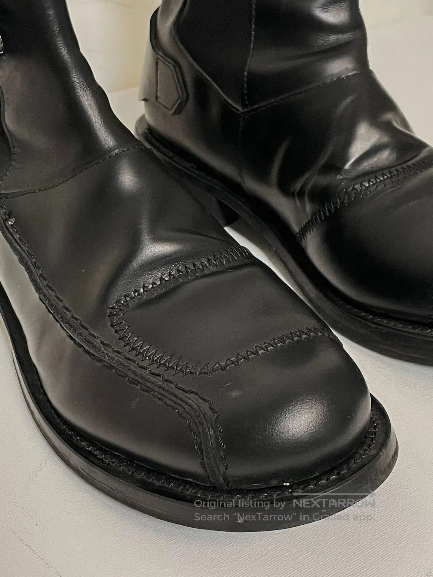 Jean Paul Gaultier Jean Paul Gaultier Black Military Boots. Size US 9 / EU 42 - 4 Thumbnail
