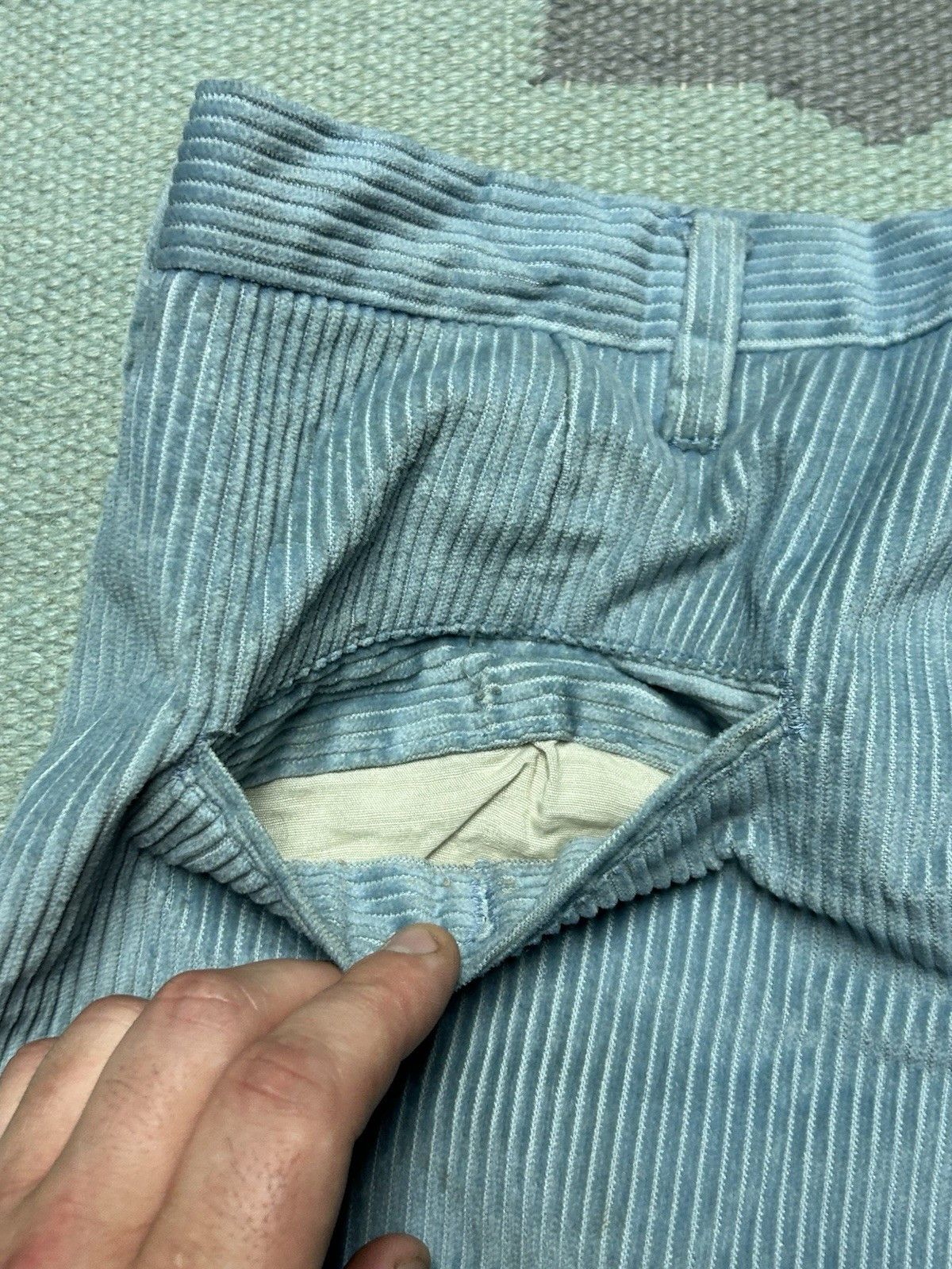 Vintage Vintage 1960s corduroy pants straight leg worn stained 28x29 Size US 28 / EU 44 - 14 Thumbnail