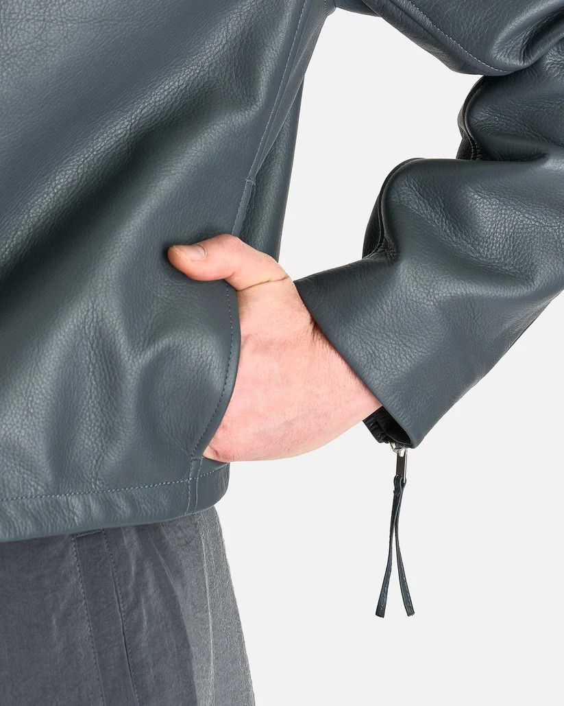 Lemaire o1s1v1r1oon0825 Boxy Cropped Jacket in Steel Blue Size US M / EU 48-50 / 2 - 5 Thumbnail