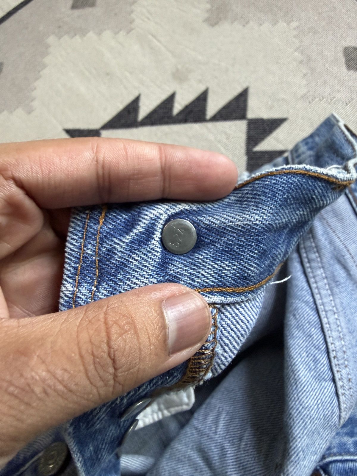 Levi's Vintage Clothing Vintage 1980s Levis Rindem Selvedge Jeans Size US 34 / EU 50 - 6 Thumbnail