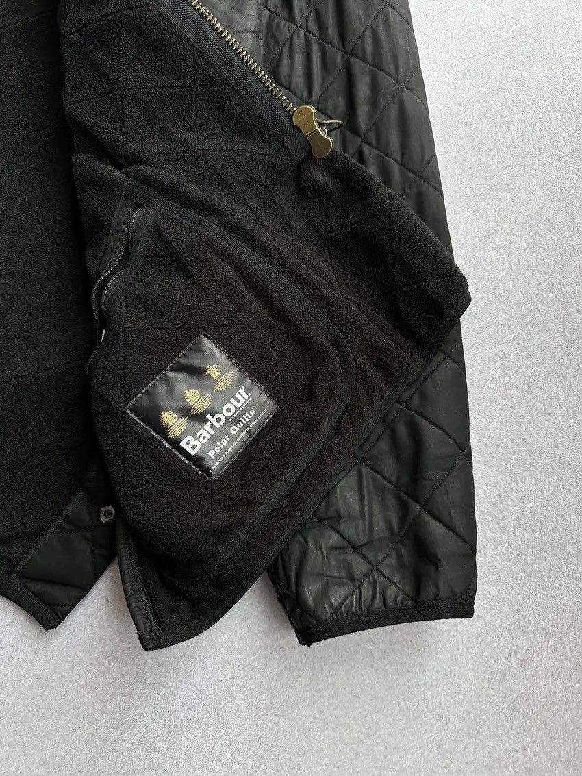Barbour × Vintage Vintage Barbour Polarquilt Black Jacket Size US L / EU 52-54 / 3 - 12 Thumbnail
