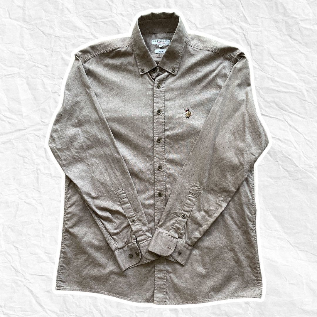 Polo Ralph Lauren Polo Ralph Lauren XL slim brown button up shirt Size US XL / EU 56 / 4 - 1 Thumbnail