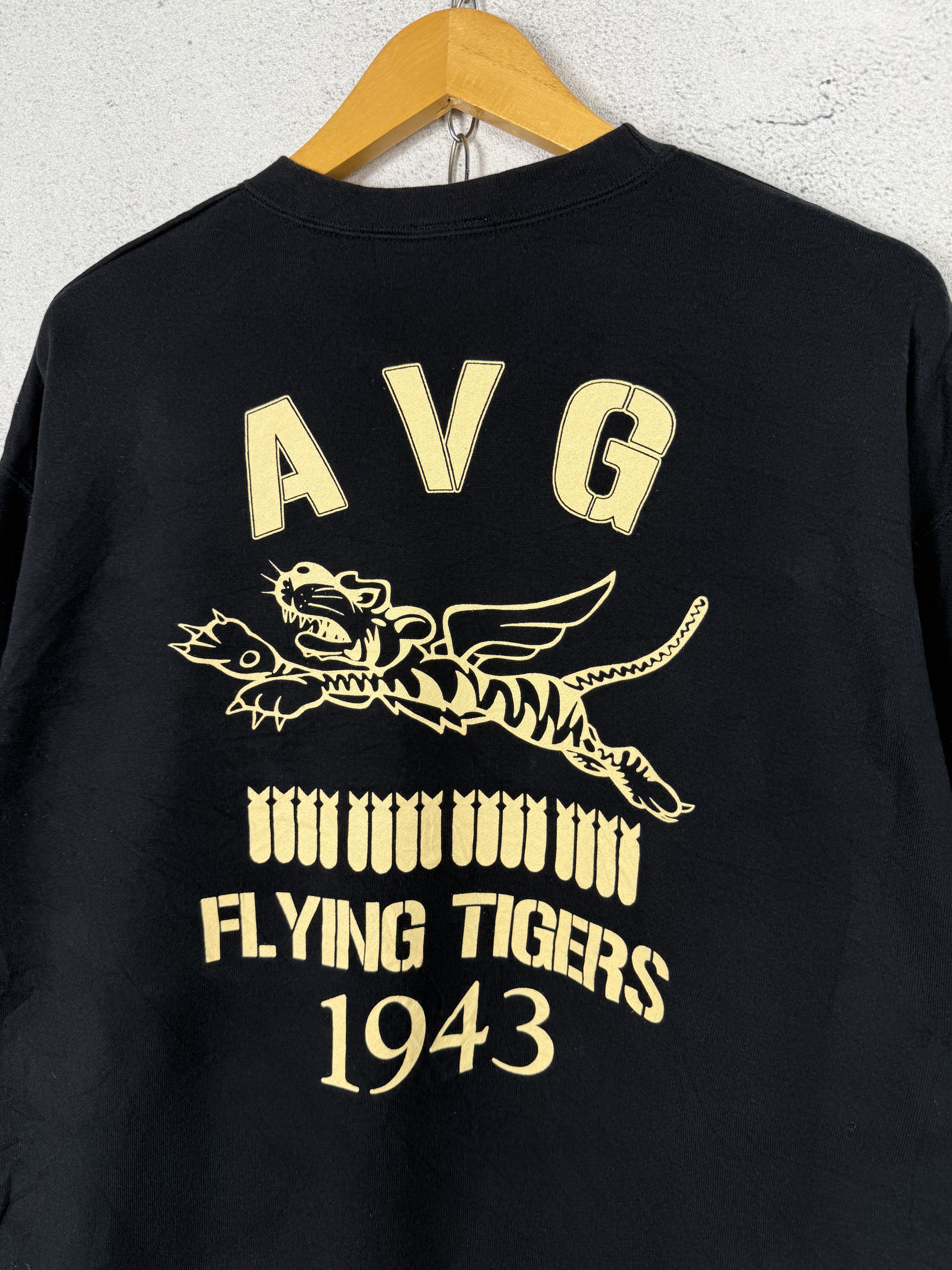 Japanese Brand The Mavericks AVG Flying Tigers Sweatshirt Crewneck Size US XL / EU 56 / 4 - 2 Thumbnail