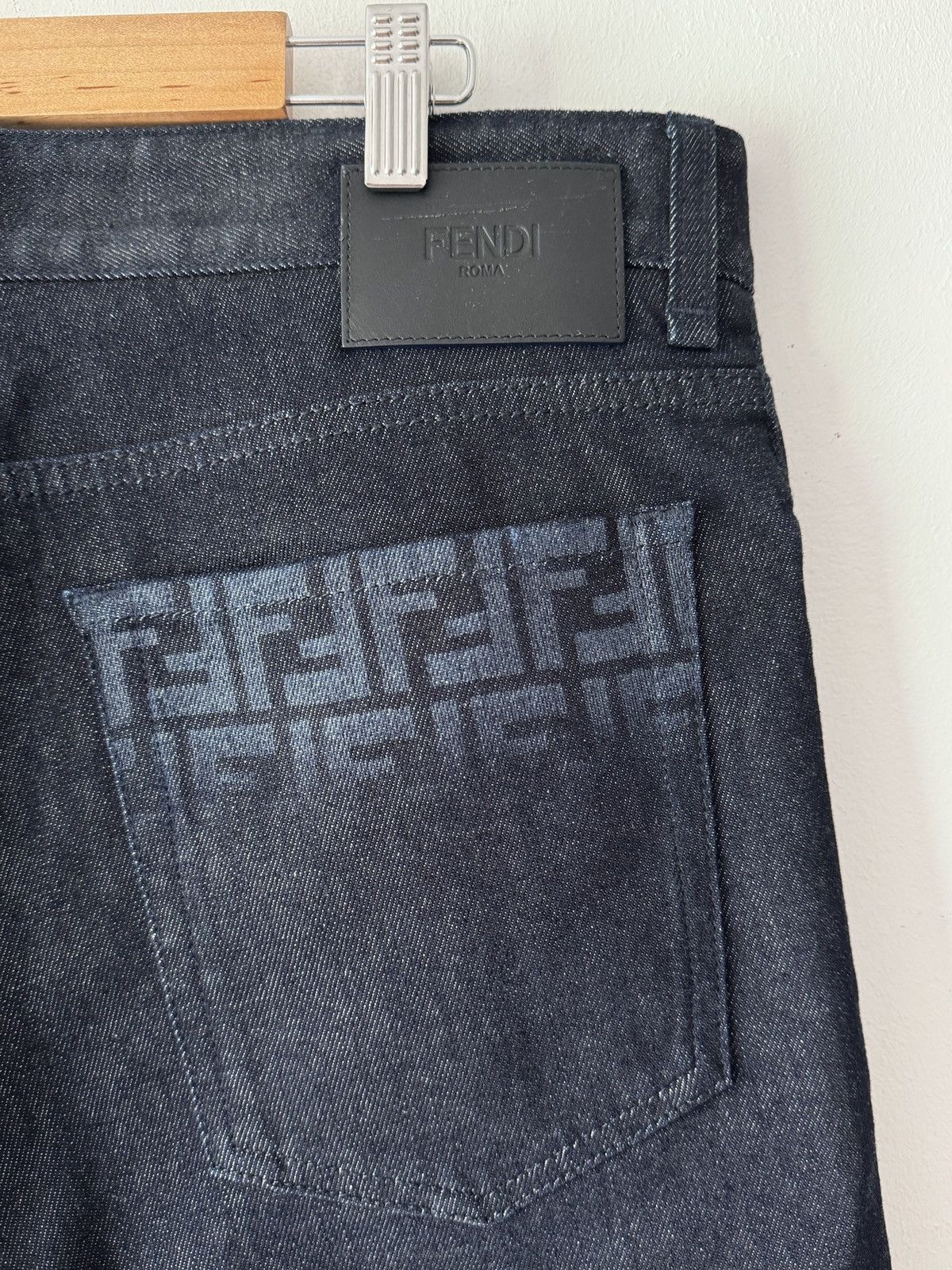 Fendi 🔥🔥 Fendi Effect Lasered FF Logo Jeans Size US 36 / EU 52 - 6 Thumbnail