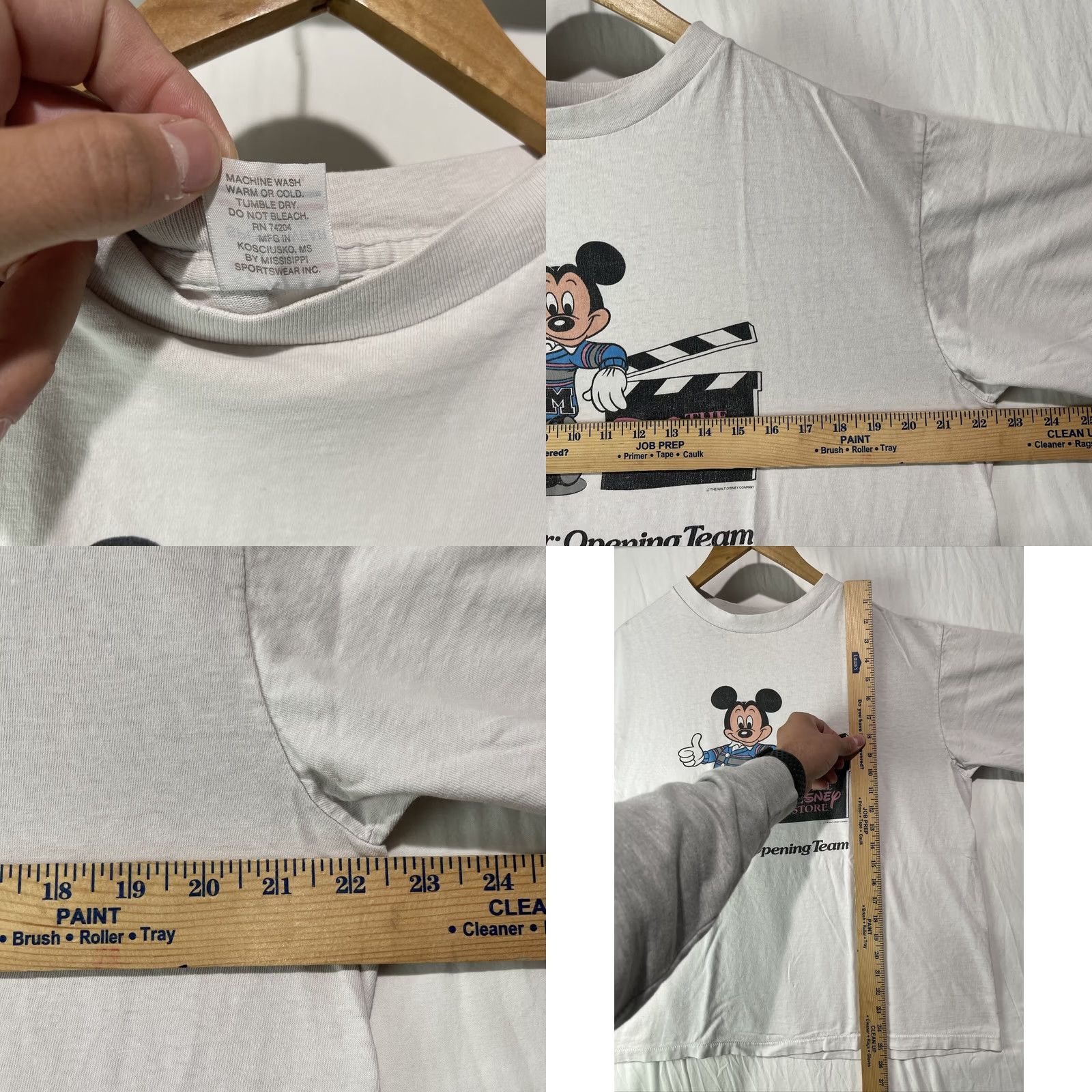 Disney VINTAGE Mickey Mouse Shirt Mens XL Disney Store Member Opening Team Employee Tee Size US XL / EU 56 / 4 - 8 Thumbnail