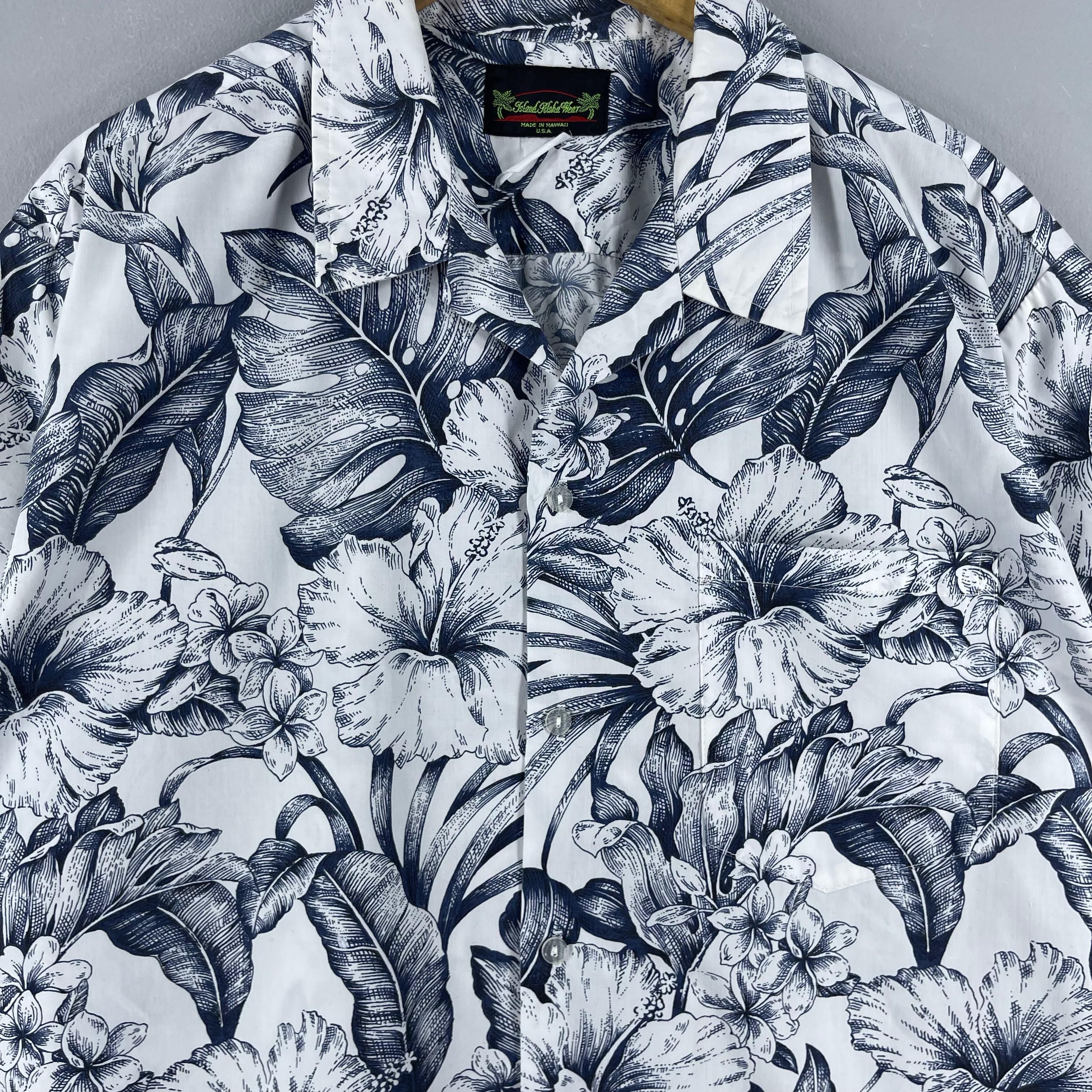 Vintage Vintage Aloha Tropical Floral Abstract Hibiscus Hawaii Shirt Size US XL / EU 56 / 4 - 2 Thumbnail