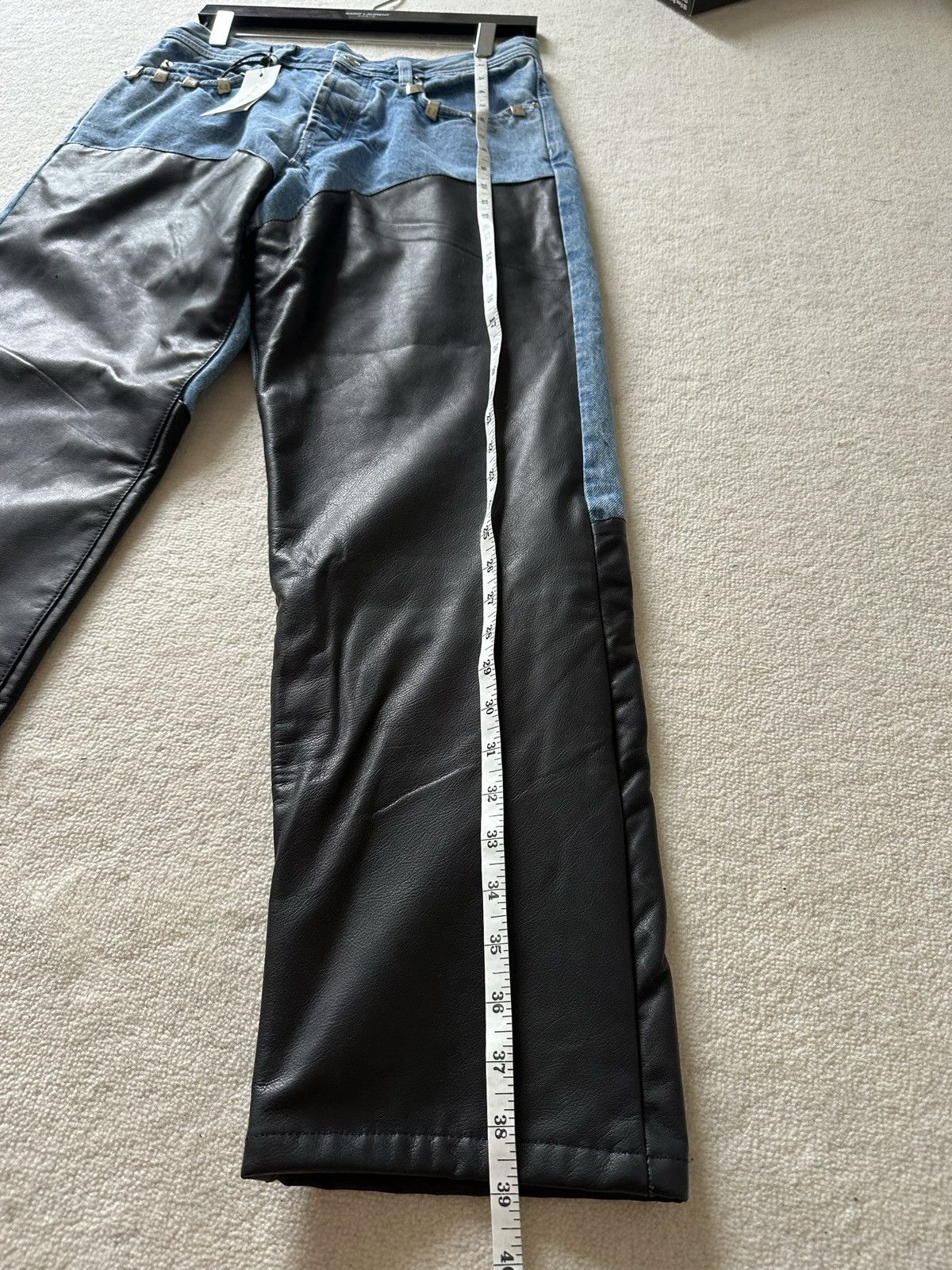 Enfants Riches Deprimes Enfants Riches Déprimés leather denim carpenter denim jeans Size US 28 / EU 44 - 8 Thumbnail