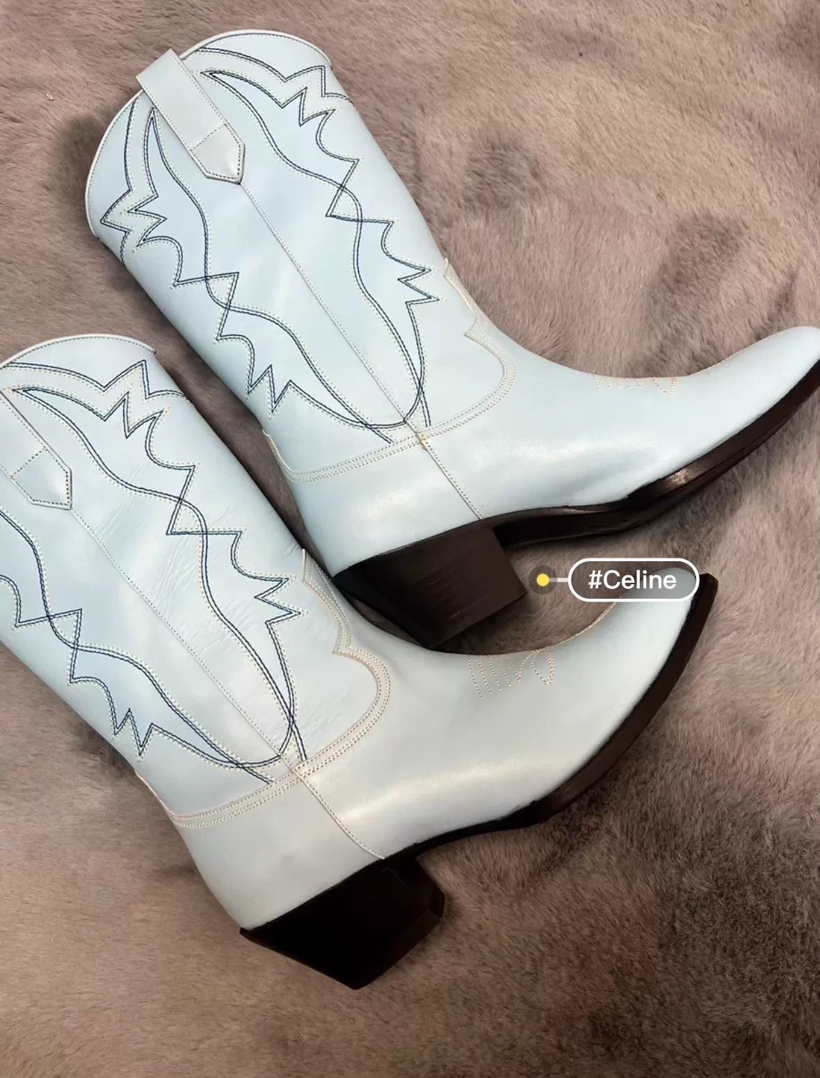 Celine Celine 2022FW Embroidered Moon boots | Grailed