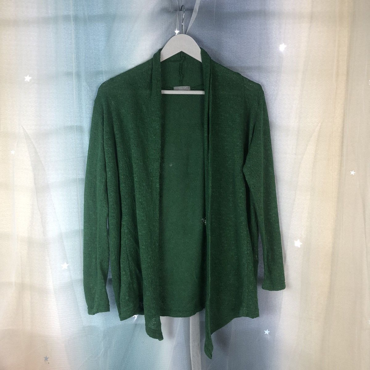 image of Cinema Club Japan Knitwear Green Cardigan 7402, Women's (Size Medium)