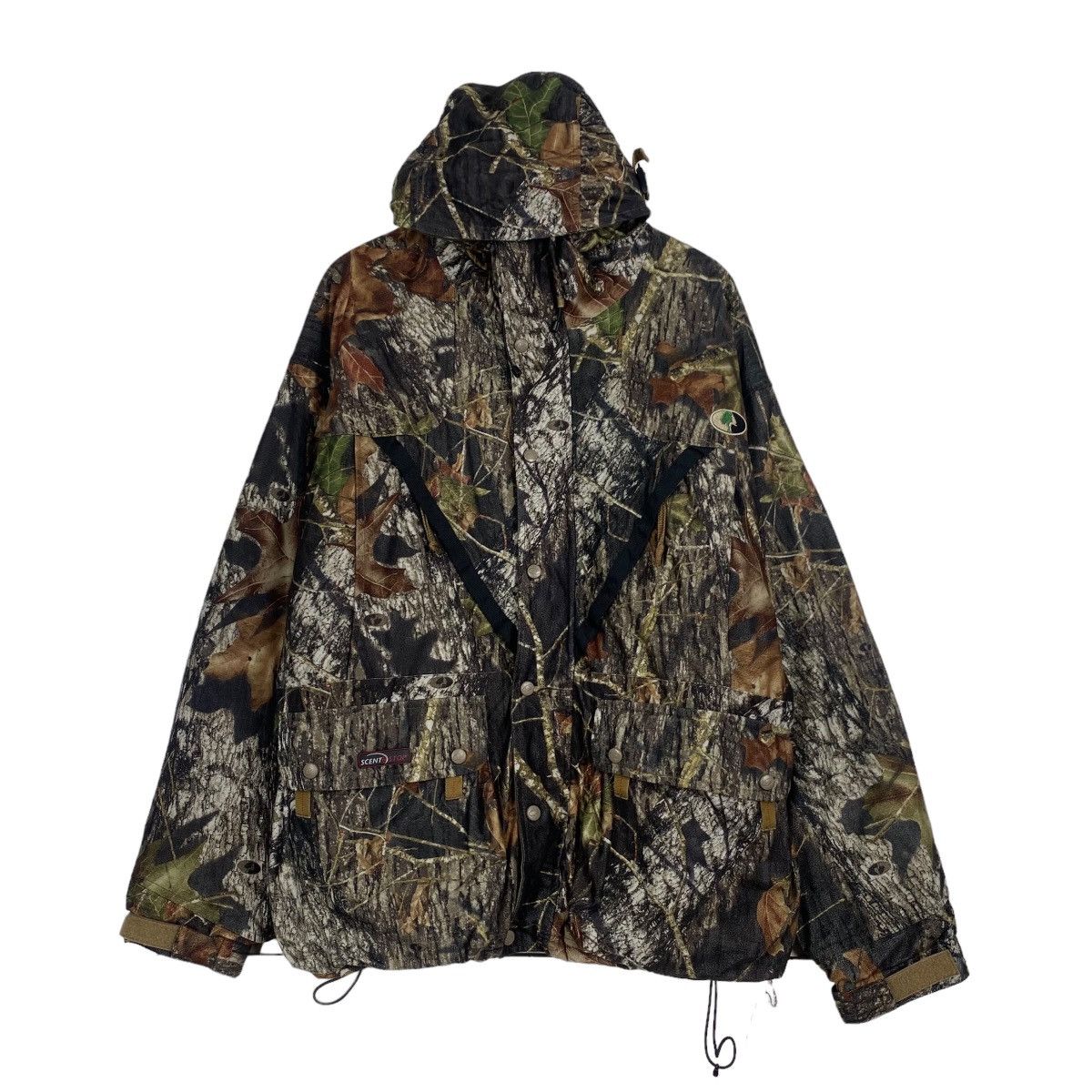 Russell Athletic × Vintage Russel outdoor Parka zipper hoodie real tree Size US L / EU 52-54 / 3 - 1 Thumbnail