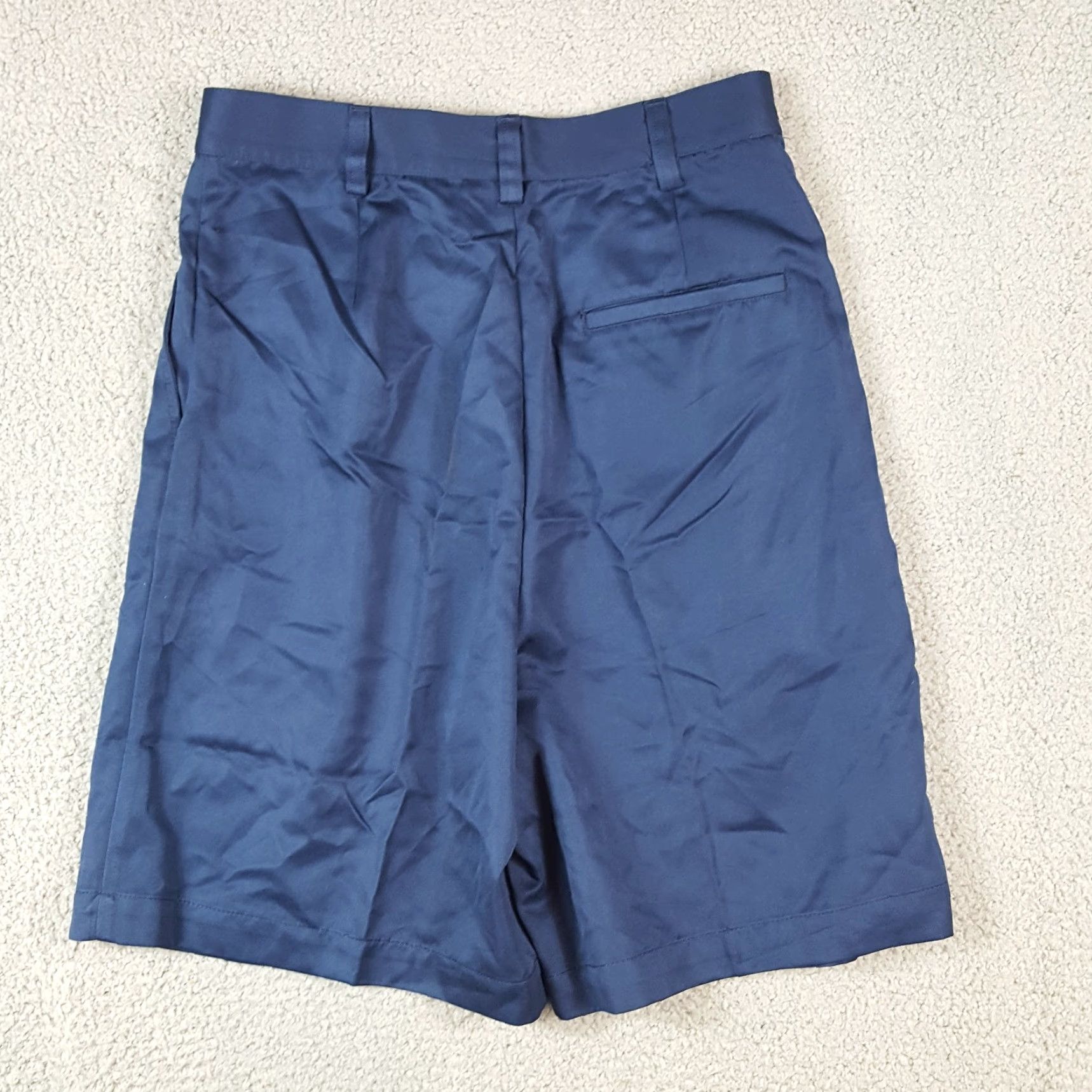 Spalding VINTAGE Spalding Women's Golf Shorts Size 12 Pleated Chino Athletic Casual Summer Navy Blue Size 34" / US 12 / IT 48 - 8 Thumbnail